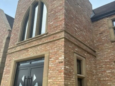 Georgian-Reclaimed-brick-slips-on-facade-of-house
